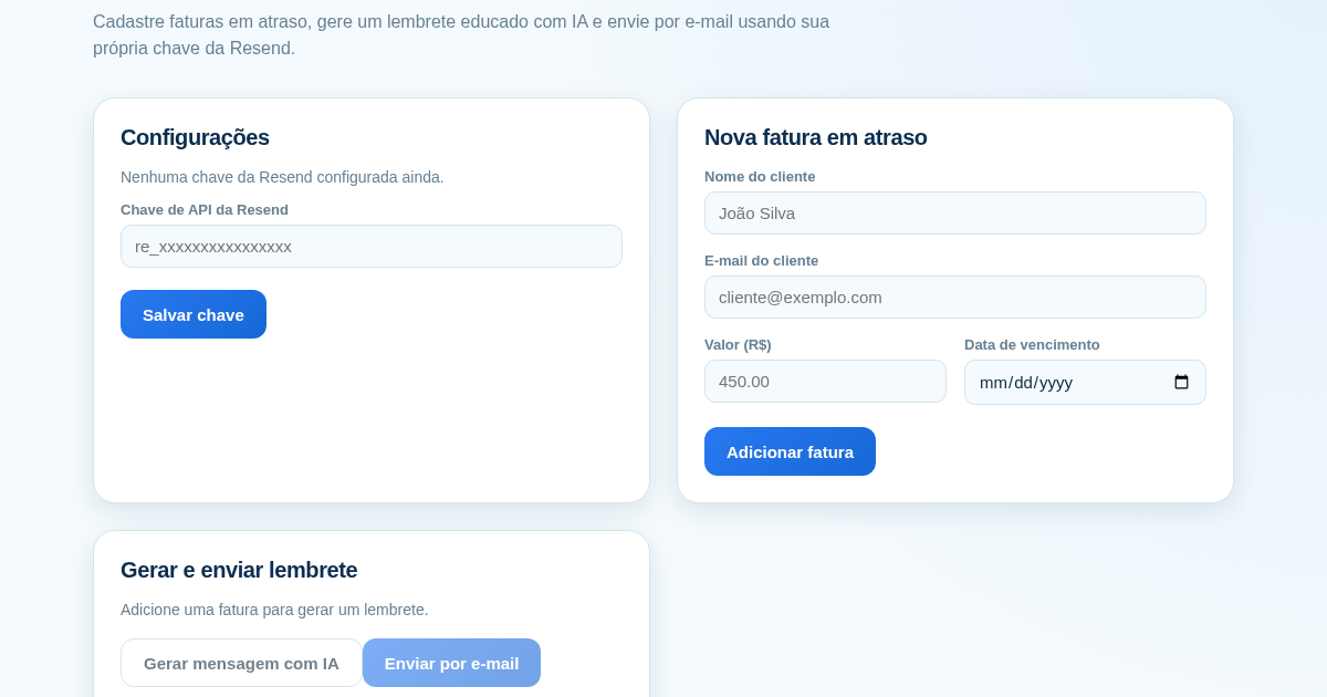 Lembrete de Cobrança Automático